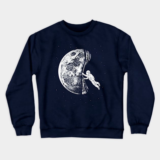 Astronaut The night has come Crewneck Sweatshirt by barmalisiRTB